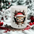 thumbnail image 1 of ChaChaCoo Reindeer Ceramic Mug, 3D Reindeer Christmas Graphic - Festive Holiday Coffee Cup, Tea Mug, Hot Cocoa Mug, Gift Idea, Seasonal Home Decor, 1 of 6