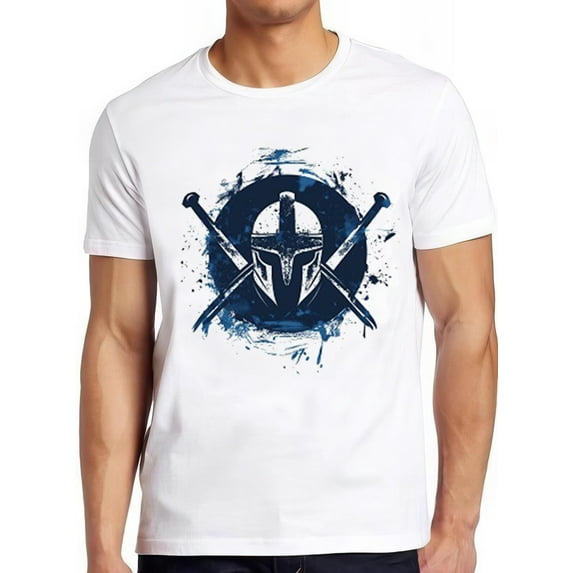 ChaChaCoo Spartan T Shirt Gladiator Warrior Emblem Spartacus Birthday Cool Gift Tee