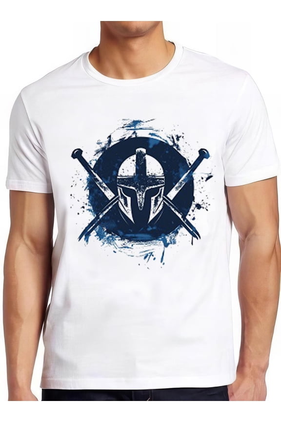 Spartan T Shirt Gladiator Warrior Emblem Spartacus Birthday Cool Gift Tee