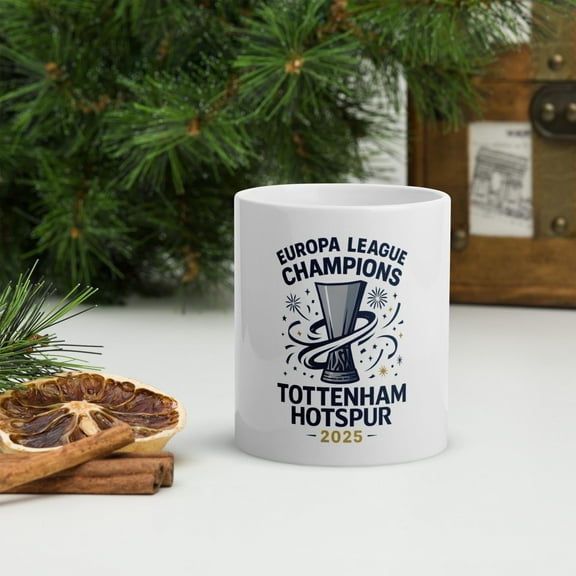 ChaChaCoo Spurs Europa League Champions 2025 Mug – Tottenham Hotspur Coffee Cup, Soccer Gift, Football Fan Drinkware