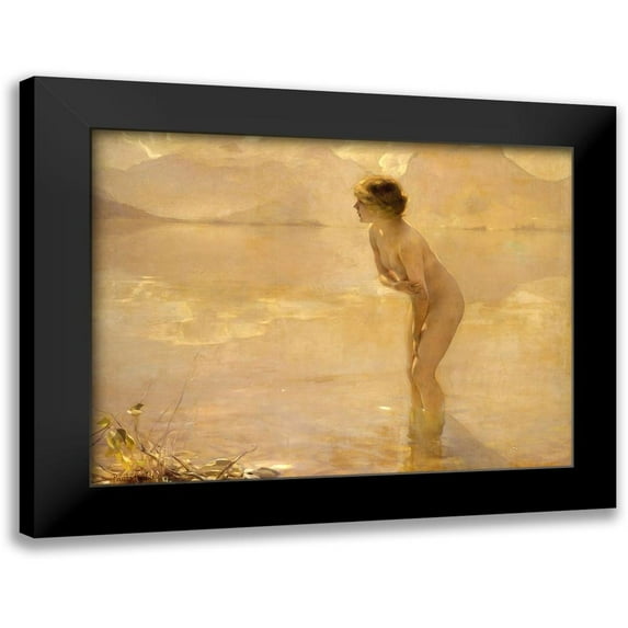Chabas, Paul 24x19 Black Modern Framed Museum Art Print Titled - September Morn