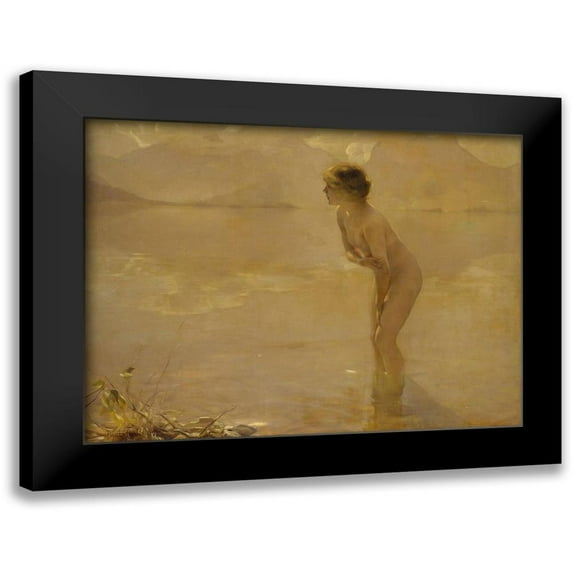 Chabas, Paul Emile 24x19 Black Modern Framed Museum Art Print Titled - September Morn