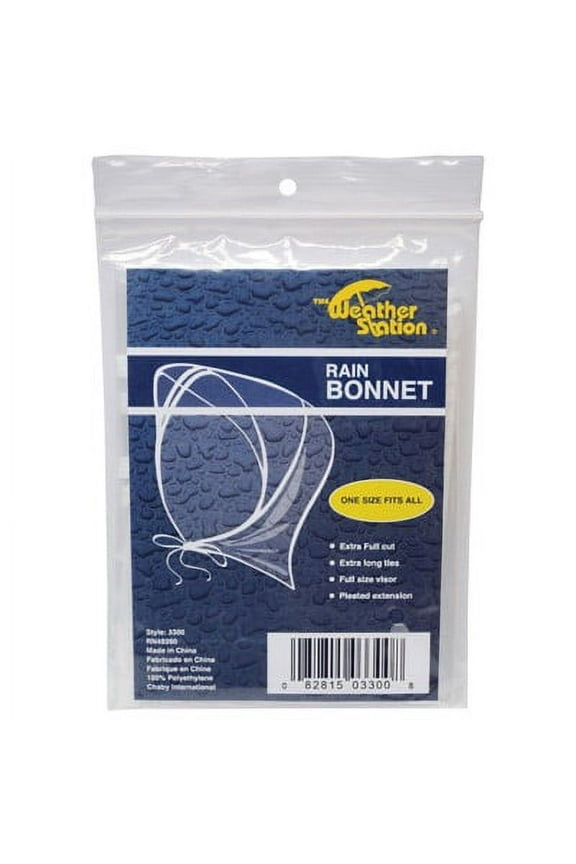 Clear Rain Bonnet (Pack of 2)
