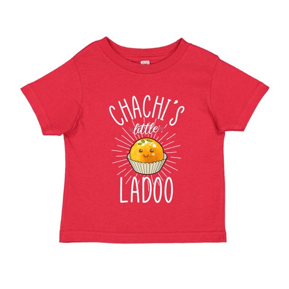 Chachi's Little Ladoo Toddler T-Shirt 3T Red