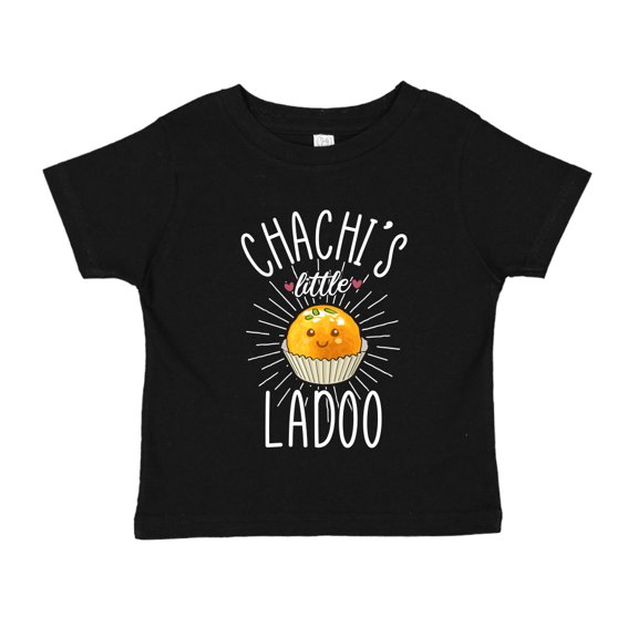 Chachi's Little Ladoo Toddler T-Shirt 5/6T Black