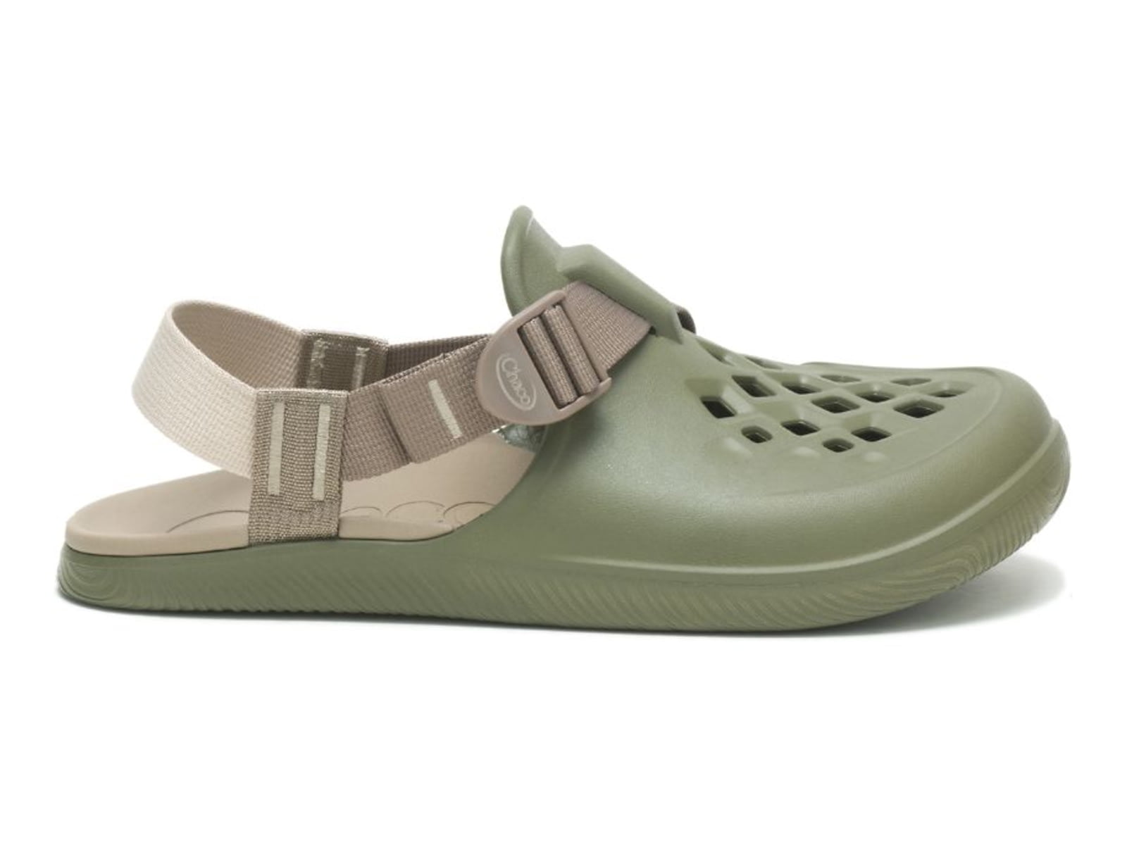 Chaco Men\'s Chillo\'s Double Strap Slide Sandals Olive Green – Size 10 Chaco Mens 12 Olive/Army Green Z2 Classic Toe-loop Sport  main image 3