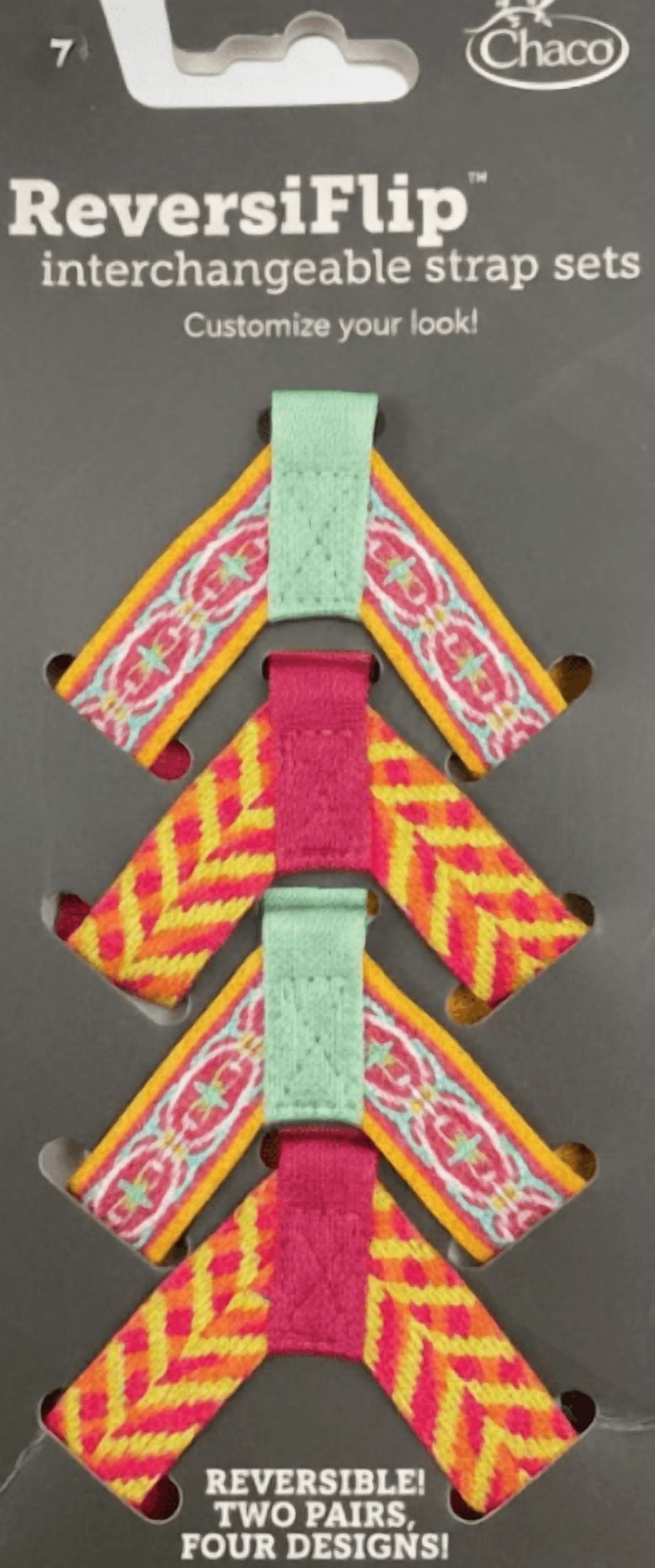 Chaco ReversiFlip Interchangeable Sandal Strap Set – Reversible Designs ...