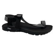 Chaco Womens Bodhi Wedge Sandal Size 9 Black & White Arch Support Adjustable