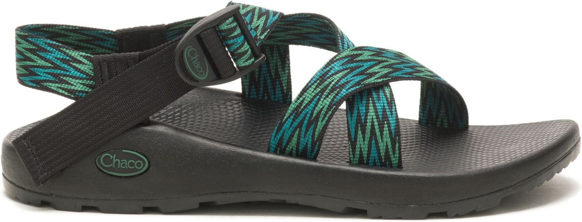 Chacos Mens Z1 Outdoor Sandal Adjustable Double Strapped Gray/Lime Green 13 Men main image 4