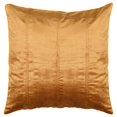 thumbnail image 1 of Chad 20 Inch Square Velvet Decorative Throw Pillow, Plush, Copper- Saltoro Sherpi, 1 of 4