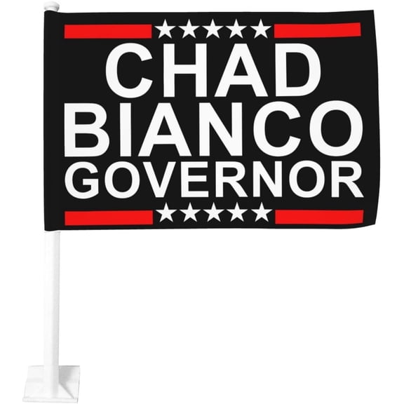 Chad Bianco Governor 2026 Double Sided 12x18 Inch Car Flag For Travel Events