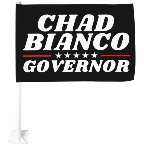 Chad Bianco Governor 2026 Double Sided 12x18 Inch Car Flag For Travel Events