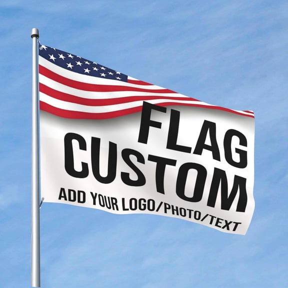 Custom Flag 4x6 Ft Double Sided Outdoor,Personalize Print Your Own Text/Photo/Logo,Custom Flags For Outside,Customized Indoor Outdoor Decoration