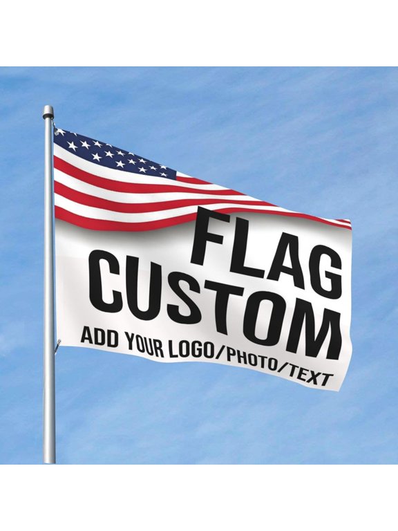 Custom Flag 4x6 Ft Double Sided Outdoor,Personalize Print Your Own Text/Photo/Logo,Custom Flags For Outside,Customized Indoor Outdoor Decoration