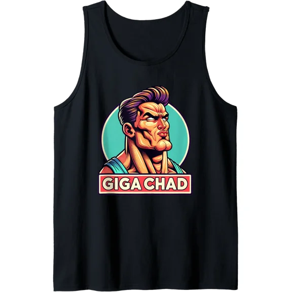 Chad Face Gigachad Tank Top Size S-3XL