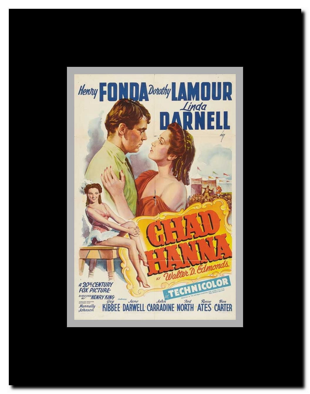 Chad Hanna Framed Movie Poster