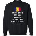 thumbnail image 1 of Chad Im Not Perfect But I Am Chadian Root Chadian Flag Men Women Crewneck Pullover Sweatshirt, 1 of 3