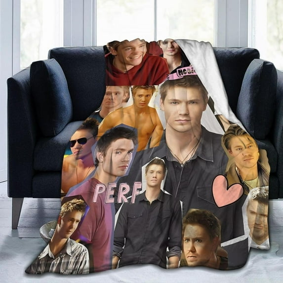 Chad Michael Murray Collage Blanket Soft Lightweight Flannel Fleece Throw Blankets for All Season 50"X40"