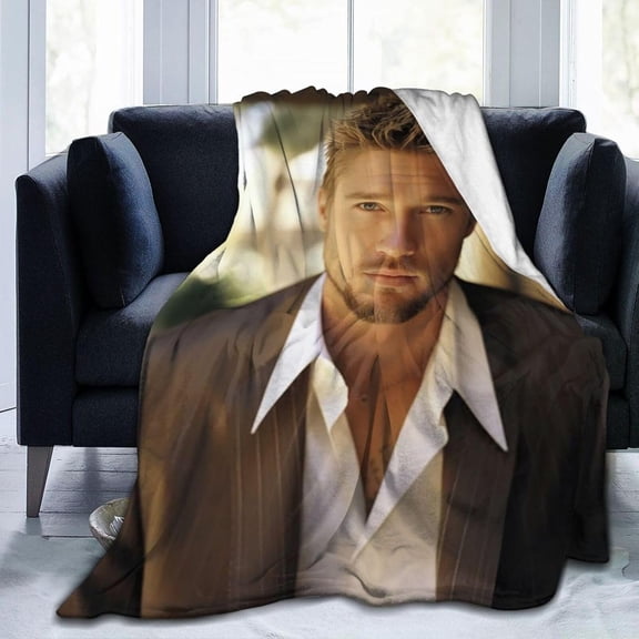 Chad Movie Michael Actor Throw Blanket Flannel Blanket Warm Soft Microfiber Blanket for Living Room Couch Sofa Bedroom Decor Gifts 80"x60"
