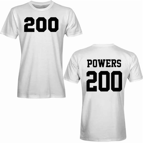 Chad Powers 200 Football Jersey T-shirt Summer Unisex Short-Sleeved Fashion Y2K Casual Stylish Design Tee