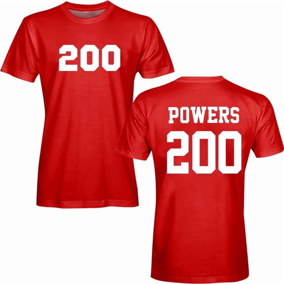 Chad Powers 200 Football Jersey T-shirt Summer Unisex Short-Sleeved Fashion Y2K Casual Stylish Design Tee