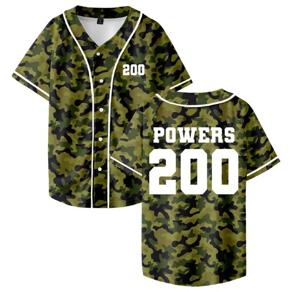 Chad Powers 200 Jersey Baseball Jacket Shirts Short Sleeve Button-up Tee Women Men Streetwear Tops