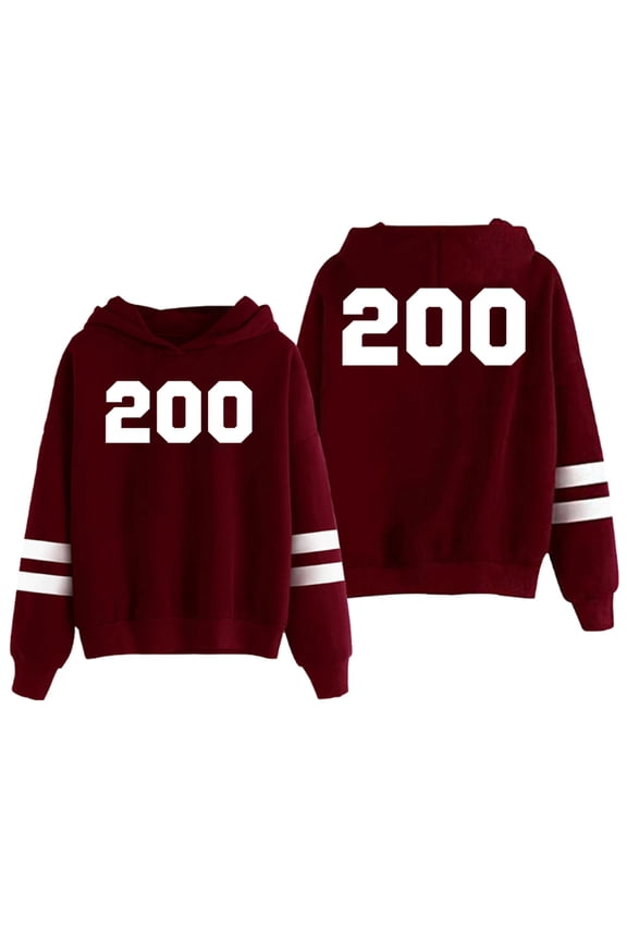 Chad Powers 200 Logo Hoodie Pocketless Parallel Bars Sleeve Streetwear Women Men Hooded Sweatshirt