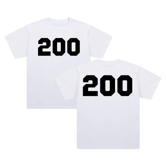 Chad Powers 200 Logo T-shirt 2025 Tv Show Crewneck Short Sleeve Cotton Tee Women Men Streetwear Tops