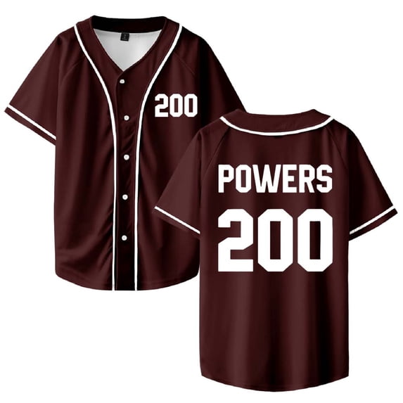 Chad Powers 200 Merch Baseball Jersey Shirt V-Neck Women Men Short Sleeve Streetwear Clothes