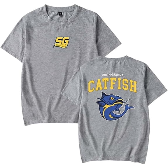 Chad Powers Merch South Georgia Catfish Logo Casual T-shirt Unisex Stylish Crew Neck Short-sleeved Top