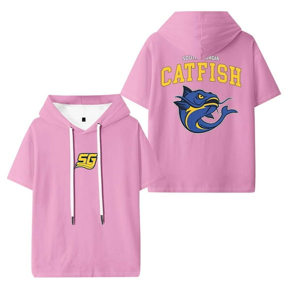 Chad Powers South Georgia Catfish Hooded T-Shirts Women Men Short Sleeve Tee Casual Fashion Clothes