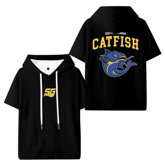 Chad Powers South Georgia Catfish Hooded T-Shirts Women Men Short Sleeve Tee Casual Fashion Clothes