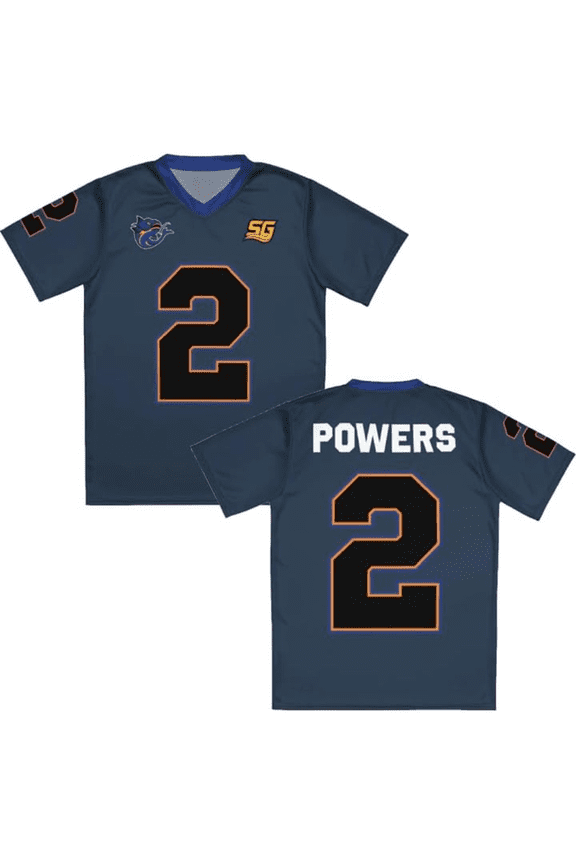 Chad Powers South Georgia Catfish Merch T-Shirt – Unisex Navy V-Neck Short Sleeve Football Tee for TV Series Fans Game Day Wear