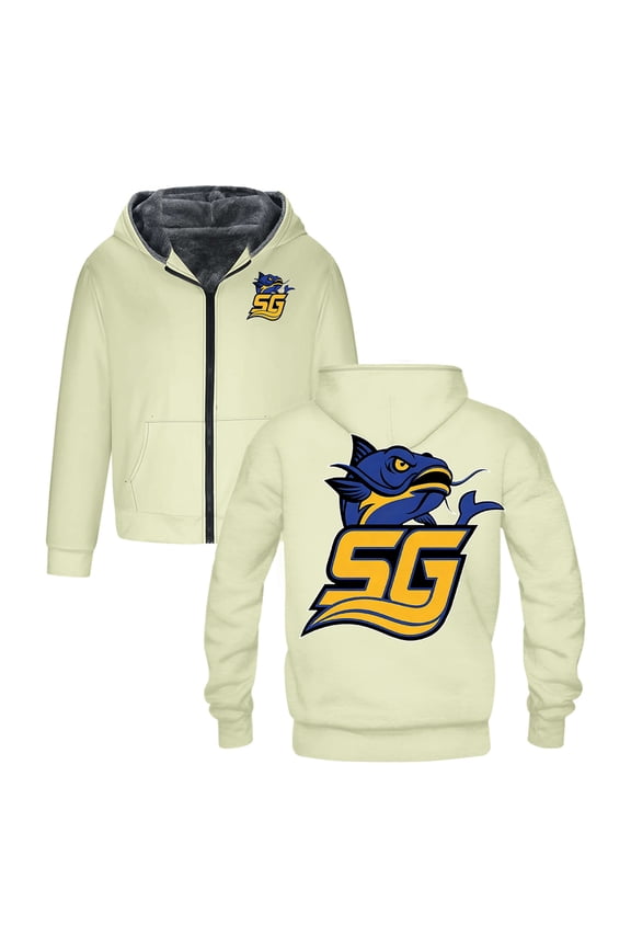 Chad Powers South Georgia Catfish Zipper Hoodie Unisex Long Sleeve Jacket Parkas Women Men Winter Coat