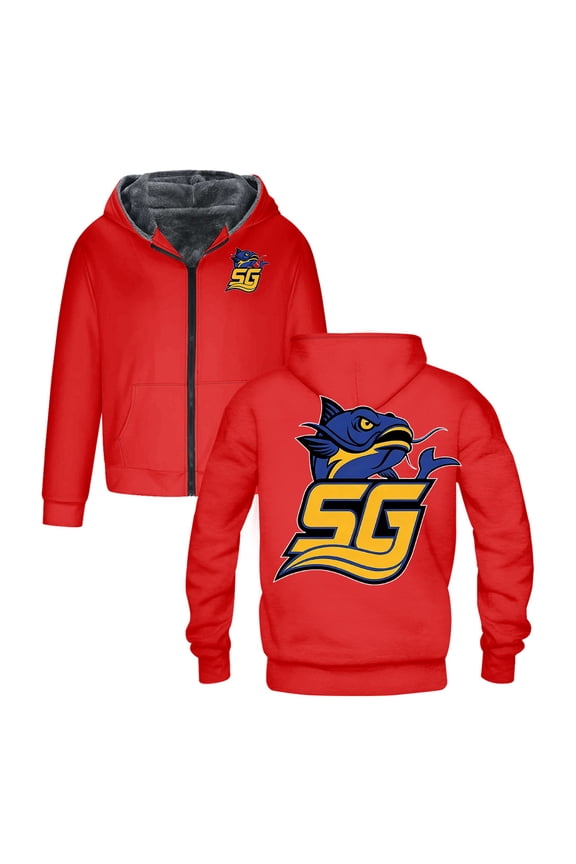 Chad Powers South Georgia Catfish Zipper Hoodie Unisex Long Sleeve Jacket Parkas Women Men Winter Coat