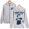 thumbnail image 1 of Chad Powers - Think Fast, Run Fast Merch Zipper Hoodie – Unisex Full-Zip Graphic Pullover, Casual Streetwear for TV Series Fans, 1 of 6