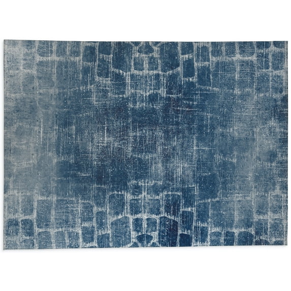 Chaden Blue Kitchen Mat by Kavka Designs