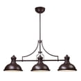 thumbnail image 1 of Elk Home Chadwick 47-inch Wide 3-Light Linear Chandelier in Oiled Bronze, 1 of 7