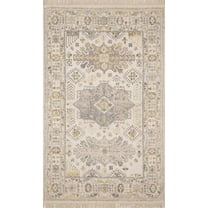 BoutiqueRugs Chaela Traditional Area Rug - Ivory, Lavender, Mustard - 2' x 3'