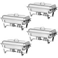 thumbnail image 1 of Chafing Dish Buffet Set 4 Pack 8QT Stainless Steel Food Warmer Chafer Complete Set with Water Pan, Chafing Fuel Holder for Party Catering, 1 of 8