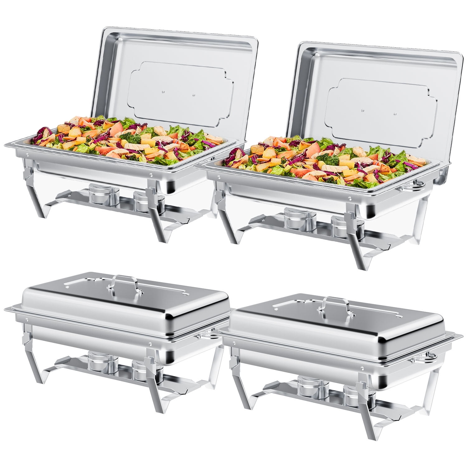 25 Pc Disposable Aluminum Chafing Dish Buffet Party Set WITH HANDY LIGHTER