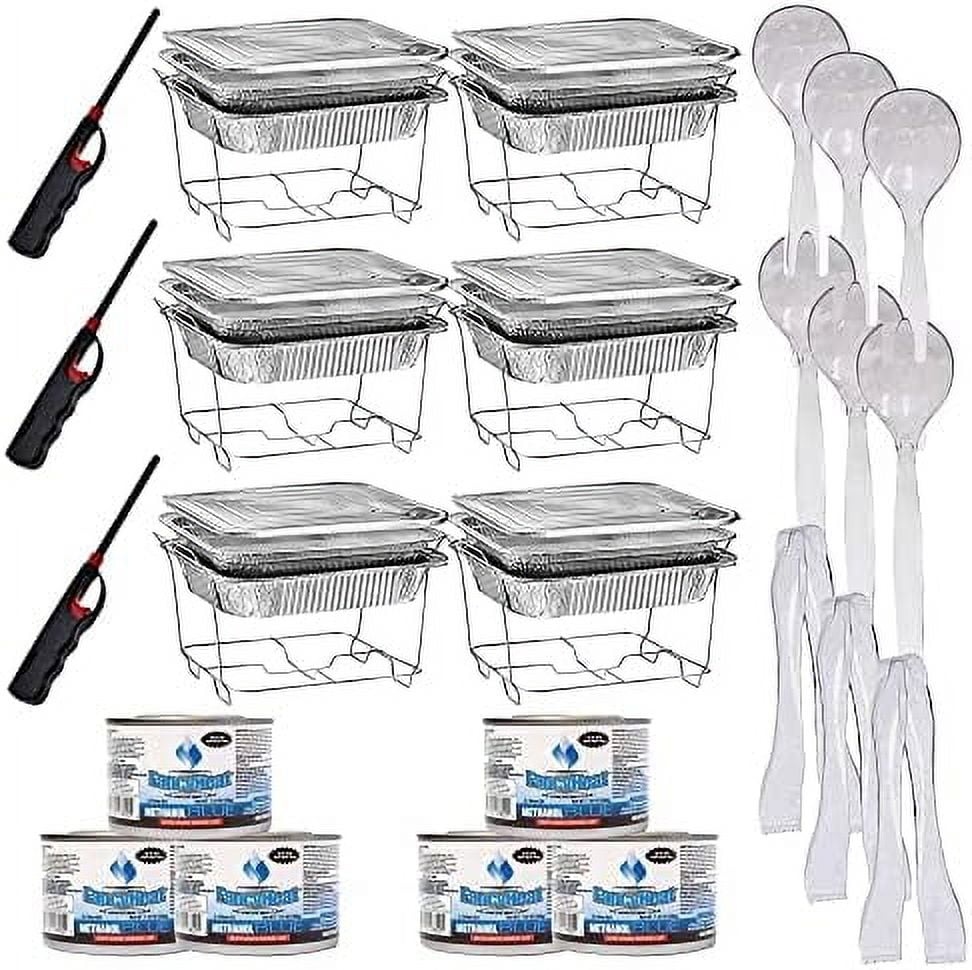 Chafing Dish Buffet Set Includes Chafing Fuel, Wire Racks, 9X13 (Half