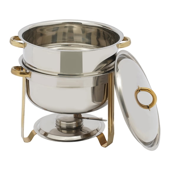 Shangmakel ShangmakelChafing Dishes for Buffet, 2- Tier 14 QT Stainless Steel Chafing Dishes Buffet Set for Home Kitchen Party Banquet Events Dining-Table