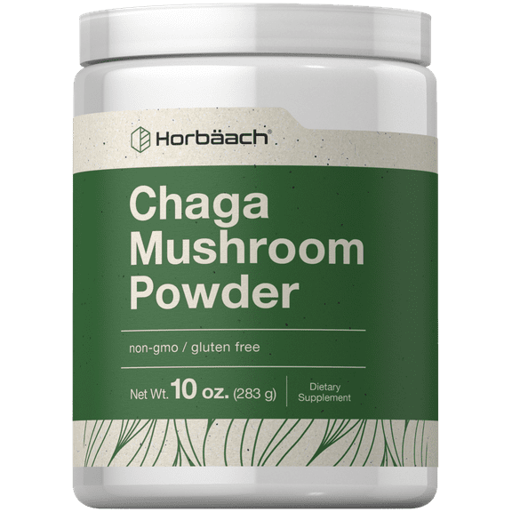 Chaga Mushroom Powder | 10 Ounce | Vegan, Non-GMO & Gluten Free Supplement | By Horbaach
