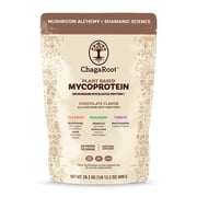 ChagaRoot Mycoprotein Mushroom Protein Powder Chocolate - Vegan, Plant Based, Superfood 1.76 lb - Pack of 1