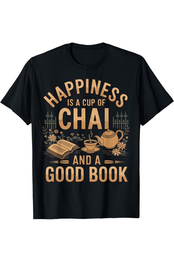 Chai And A Good Book Lover Reading Chai Tea Chai Latte T-Shirt, Unisex T-Shirt