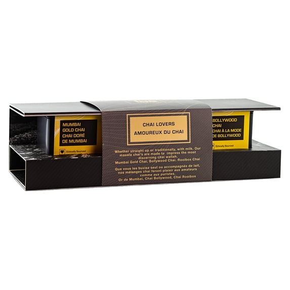 Chai Lover Tea Gift Set 3 Flavors - 4 Gifts - Tea Squared