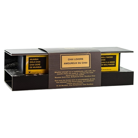 Chai Lover Tea Gift Set 3 Flavors - 4 Gifts - Tea Squared