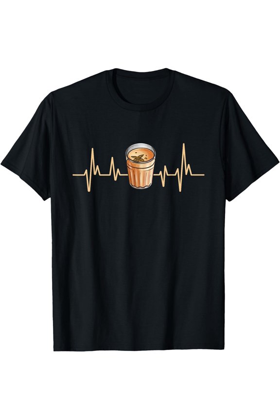 Chai Tea Heartbeat Masala Chai T-Shirt, Unisex T-Shirt