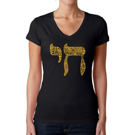 Chai - Women's Word Art V-Neck T-Shirt